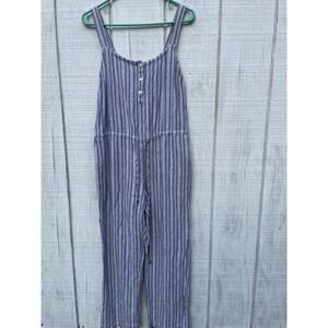 Rails Striped Jumpsuit Drawstring Waist Casual‎ Sleeveless XS